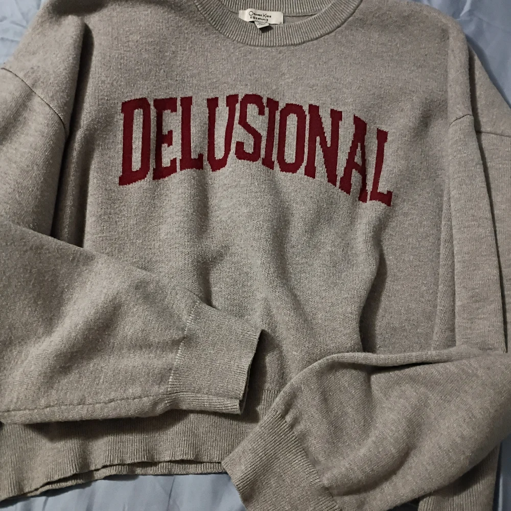 Gray Sweater with Red Lettering - Picture 2 of 4